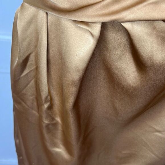 Petal & Pup NADIA ONE SHOULDER MAXI DRESS Bronze Nwot Size 12 - Picture 6 of 11